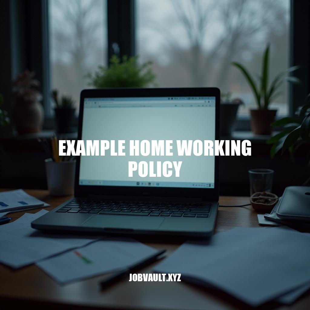 Example Home Working Policy: A Comprehensive Guide